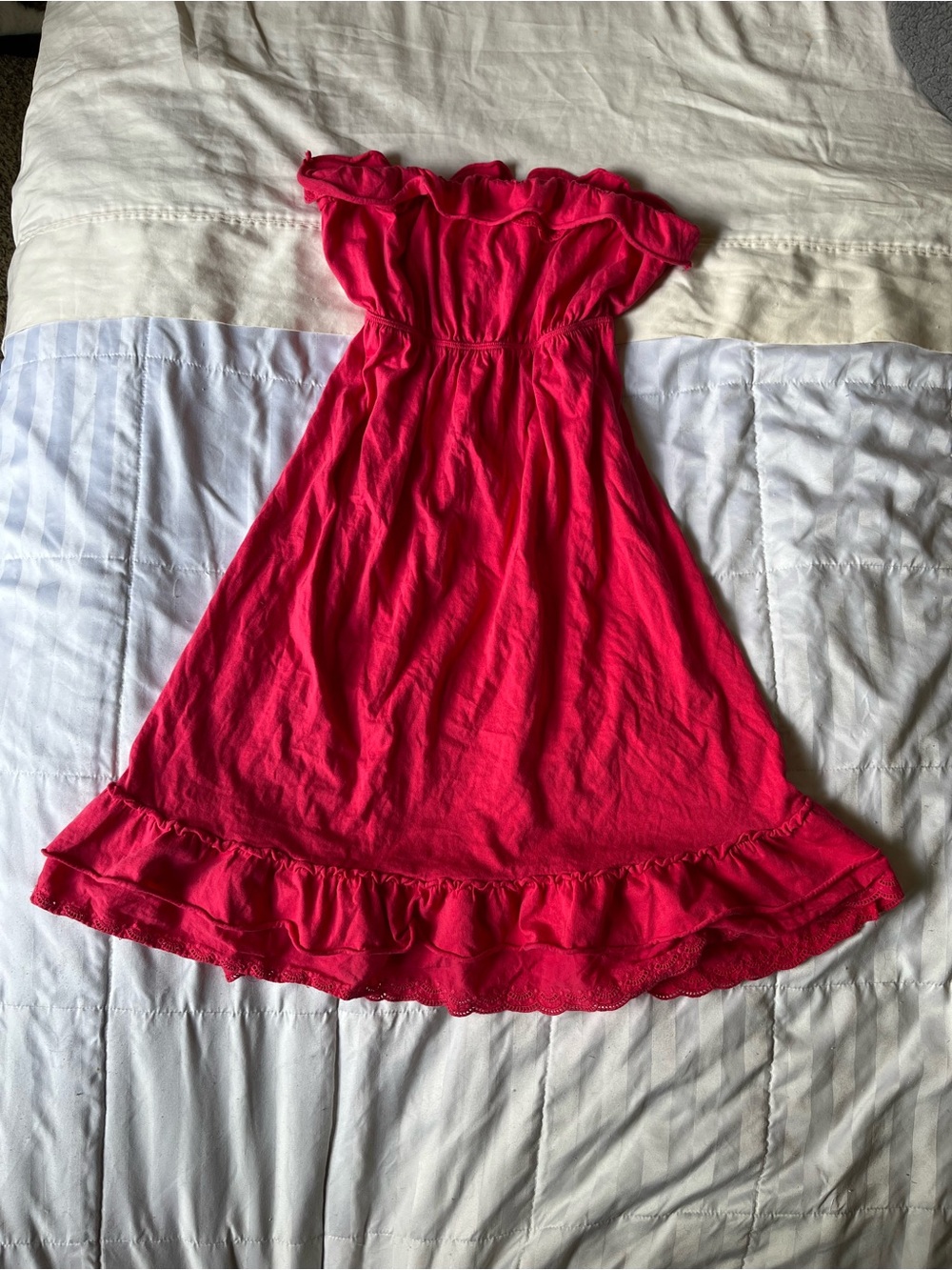 Old Navy pink strapless dress